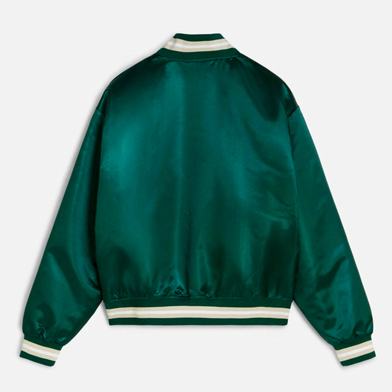 Patta Script Logo Satin Varsity Jacket - Bistro Green