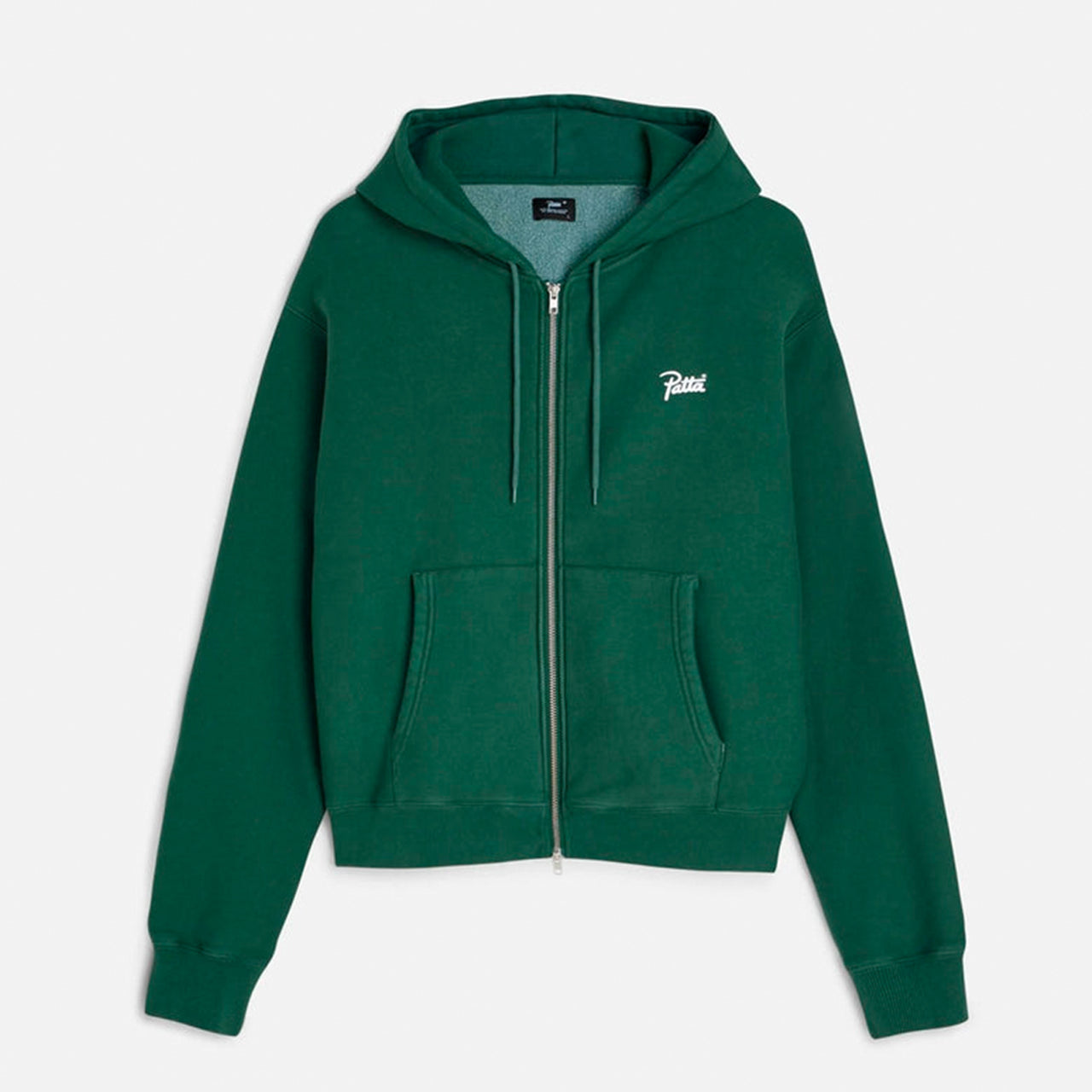 Patta Classic Zip Up Hooded Sweater - Bistro Green