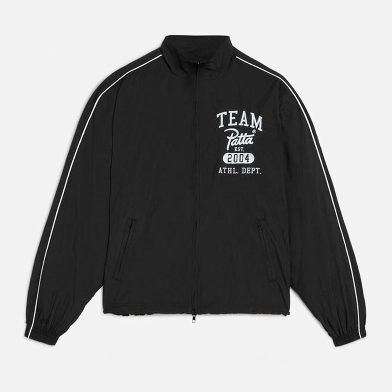 Patta Athletic Nylon Track Jacket - Black