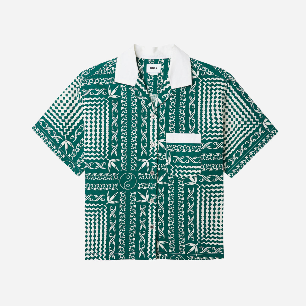 Obey Angelica Bandana Shirt - Aventurine Green