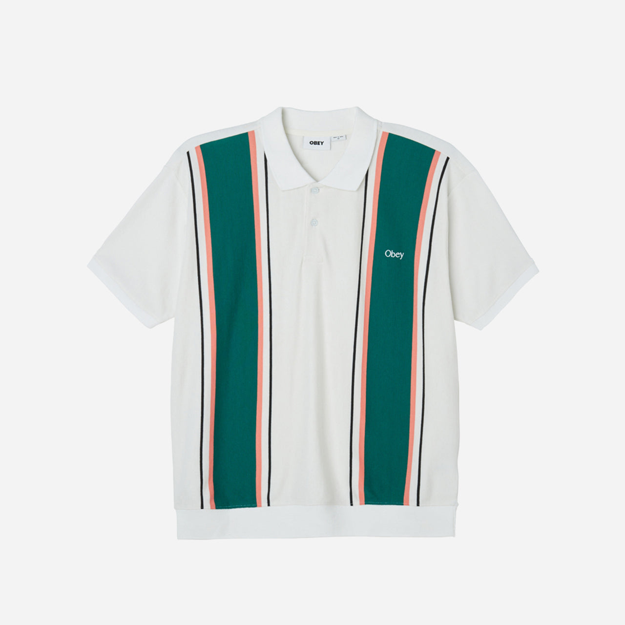 Obey Ambrose Polo - White Multi