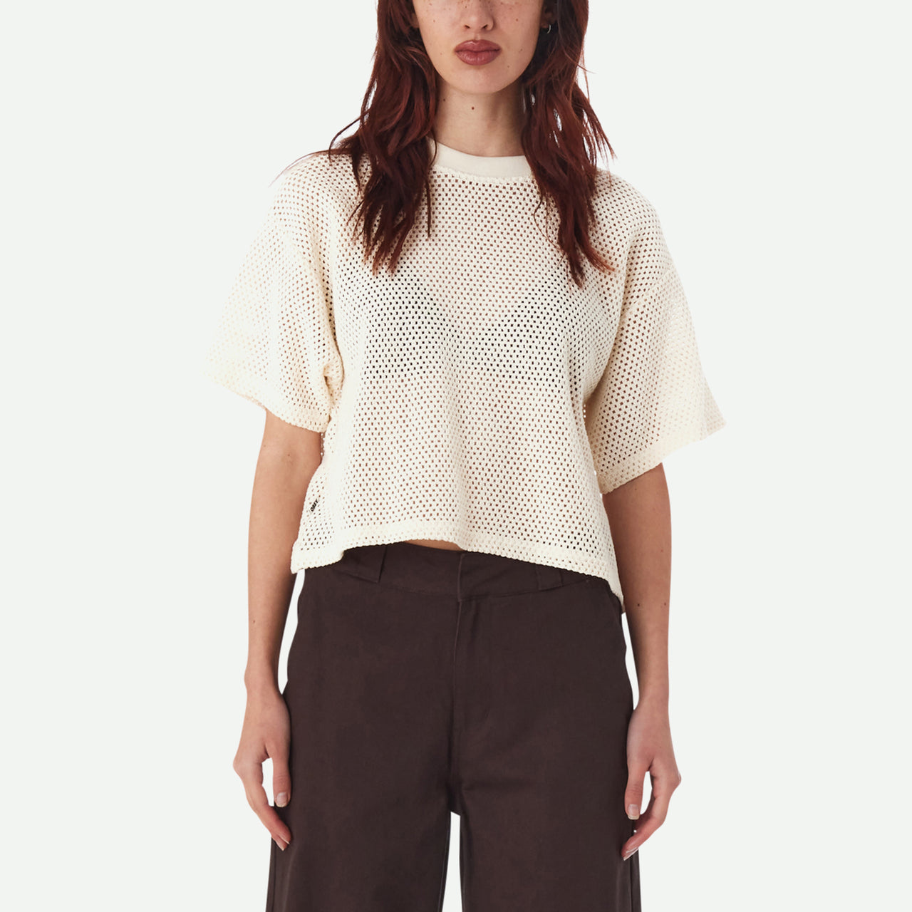 Obey Alex Mesh Top - Unbleached