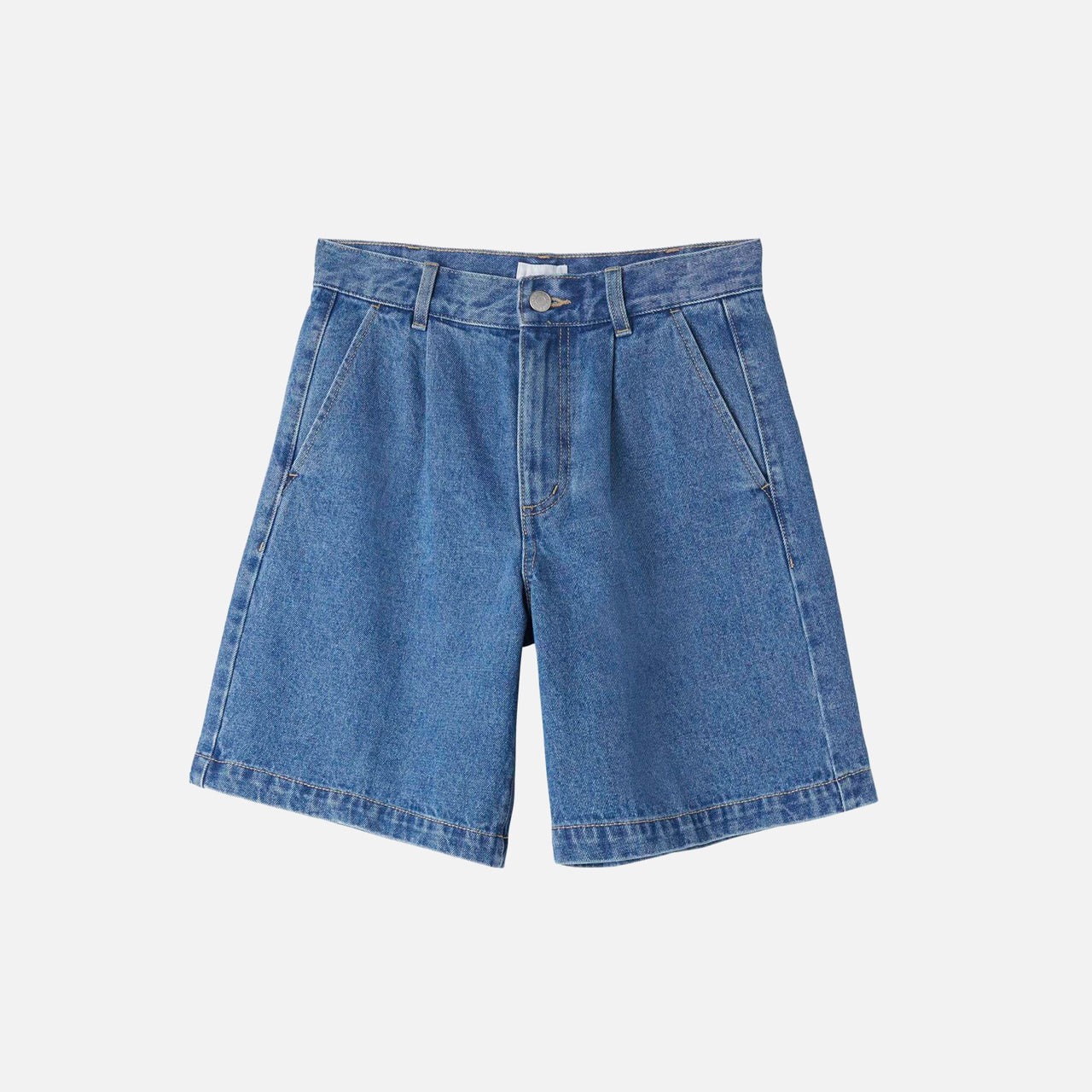 Obey Eli Pleated Short - Light Indigo
