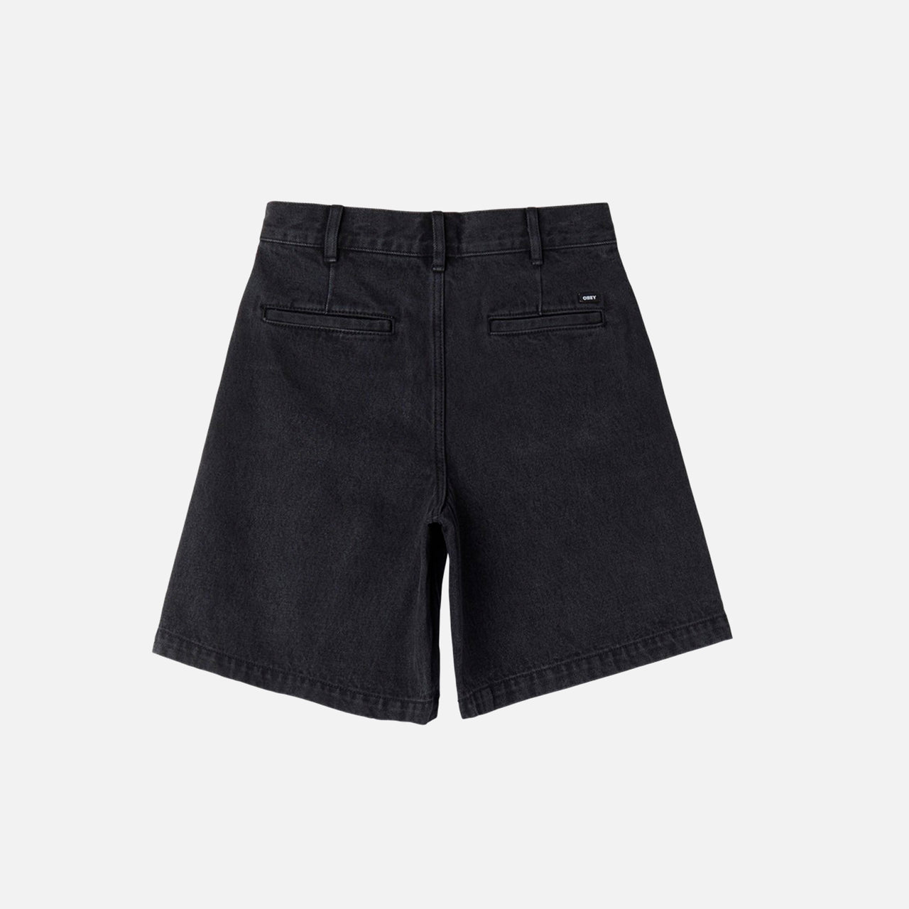 Obey Eli Pleated Short - Faded Black