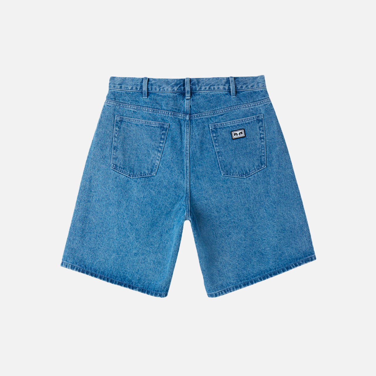 Obey Bigwig Baggy Denim Short - Light Indigo