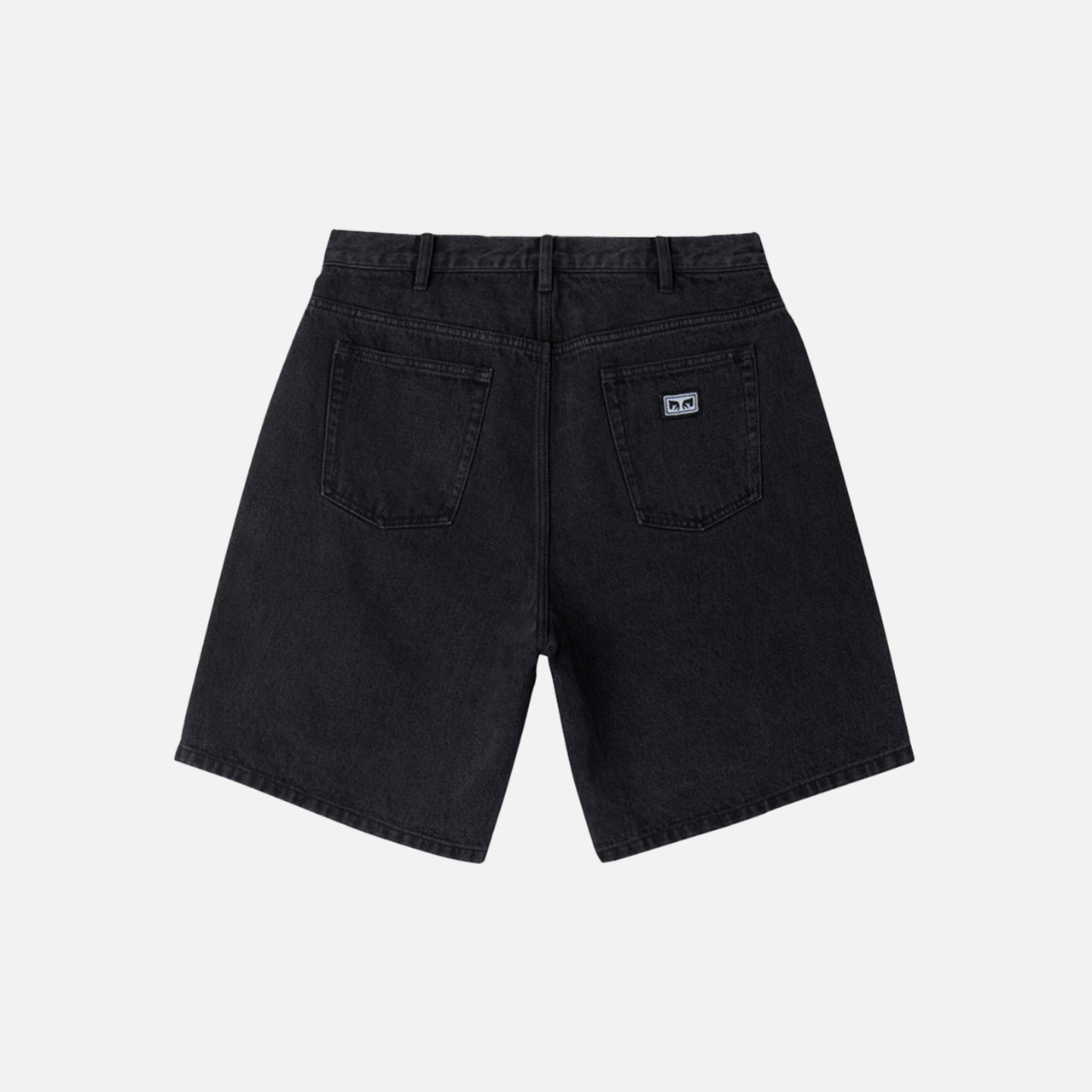 Obey Bigwig Baggy Denim Short - Faded Black