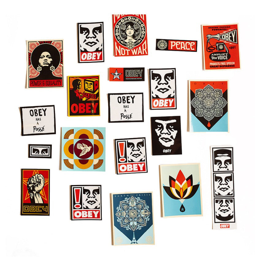 Sticker Pack 5 Selection of Obey Artworks