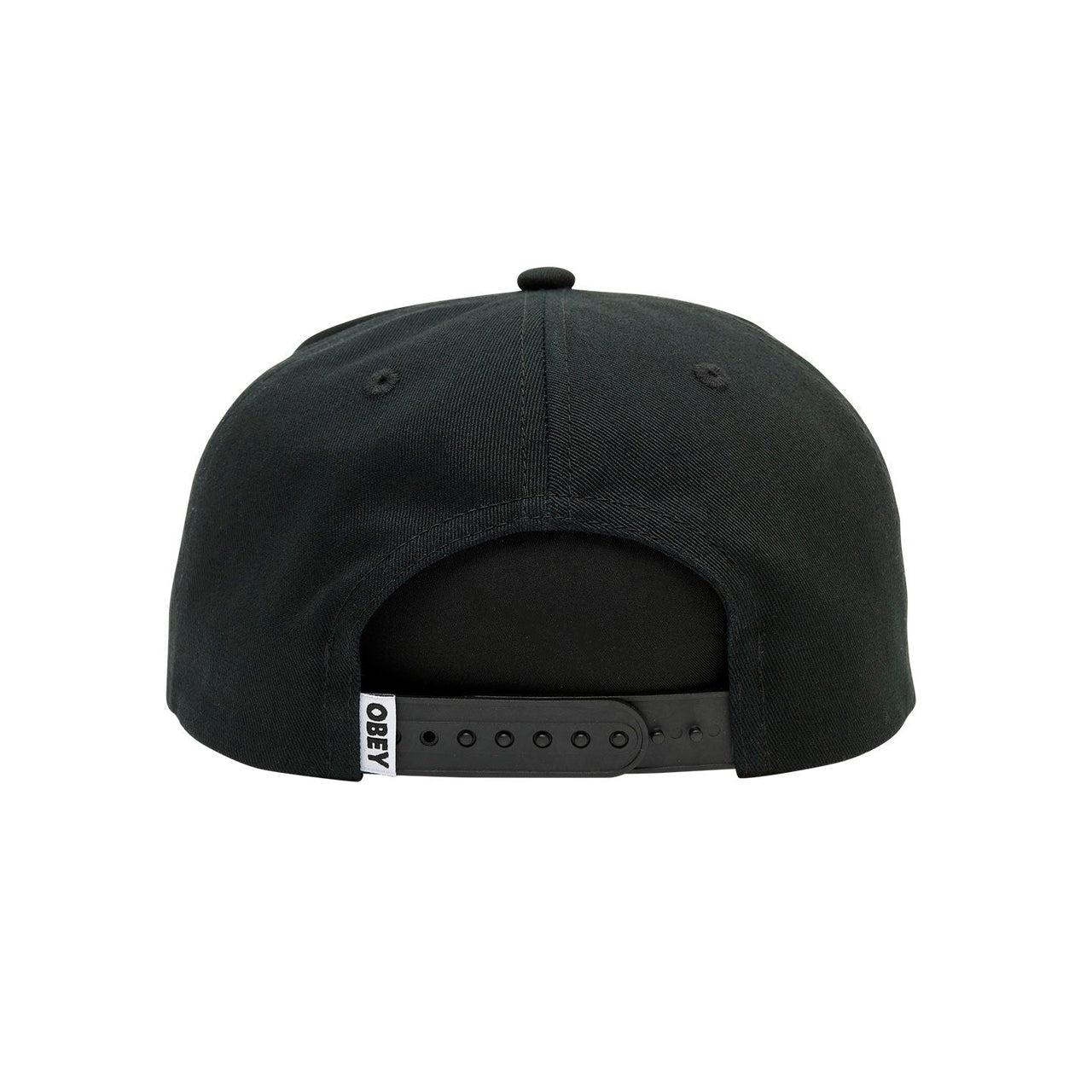 Obey Lowercase 5 Panel Snap - Black
