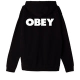 Obey Bold Heavyweight Zip Hood - Black