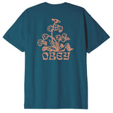 Obey Organic T-Shirt - Deep Lagoon