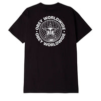Wordwide Globe Classic T-Shirt - Black