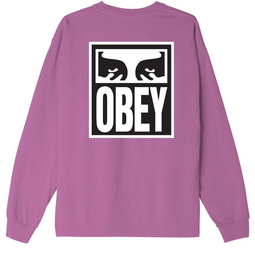 Obey Eyes Icon II Heavyweight LS - Mulberry Purple