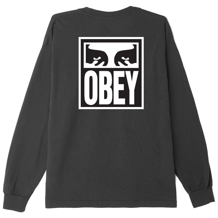 Obey Eyes Icon 2 Heavyweight LS - Off Black