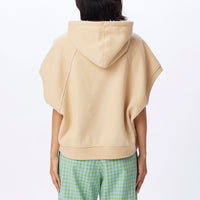 Reese Relaxed Fit Hooded Vest - Oat Milk