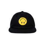 Smiley® Upside Down 6 Panel Hat - Black
