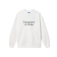 Contemporary Art Market Crewneck Sweatshirt - Parchment
