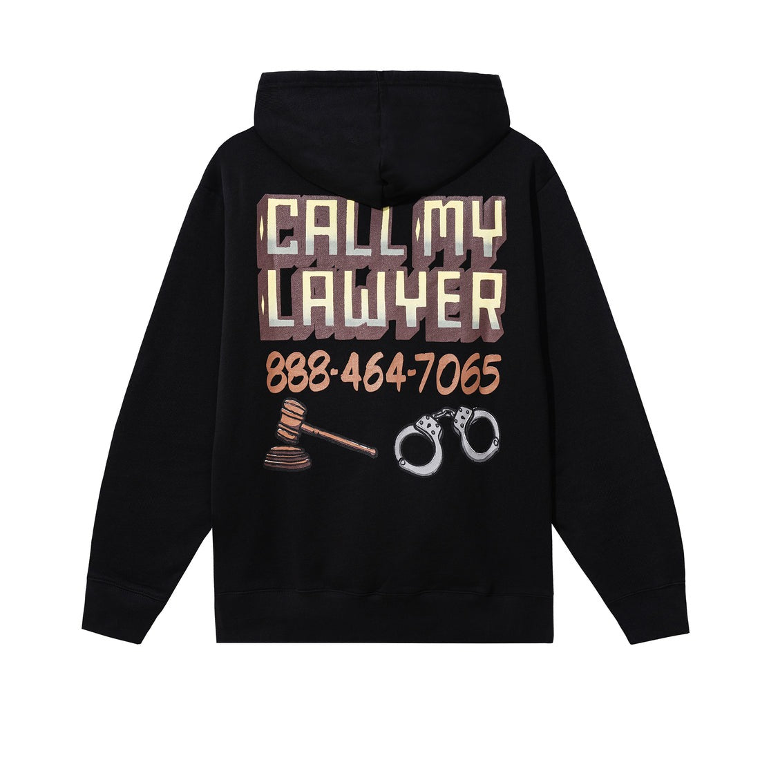 Call My Lawyer Sign Hoodie - Black