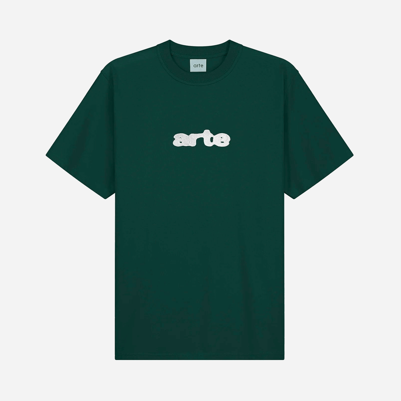 Blur Embroidery T-shirt - Green