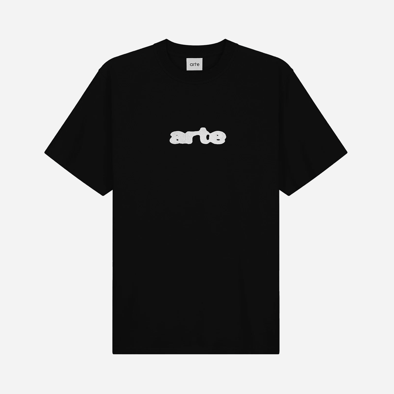 Blur Embroidery T-shirt - Black