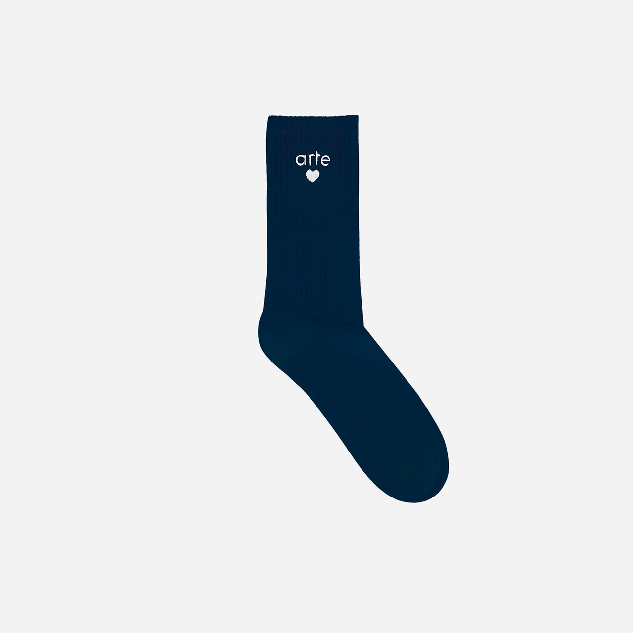 Basic Arte Heart Socks - Navy