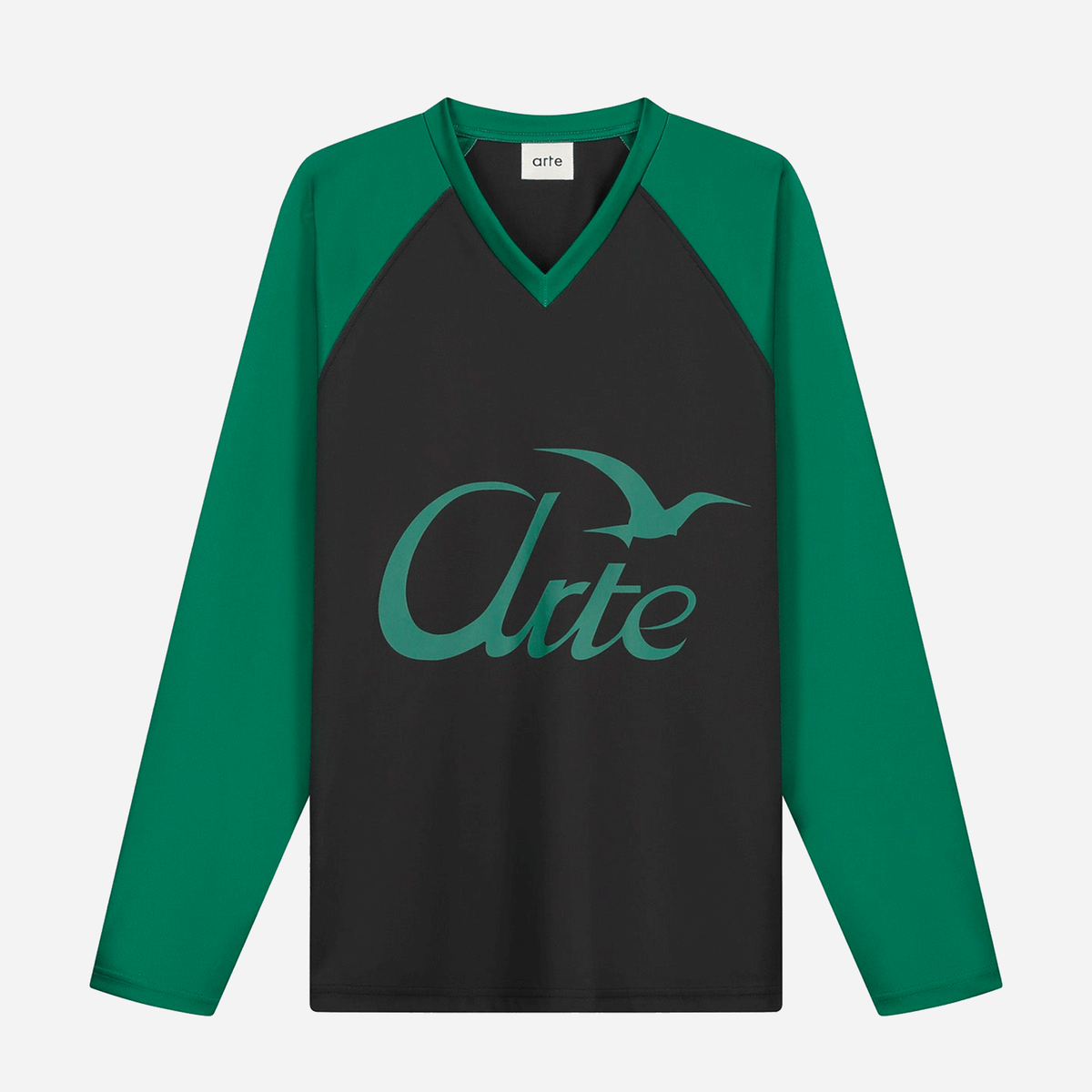 Arte Bird Logo Longsleeve - Green / Black - M