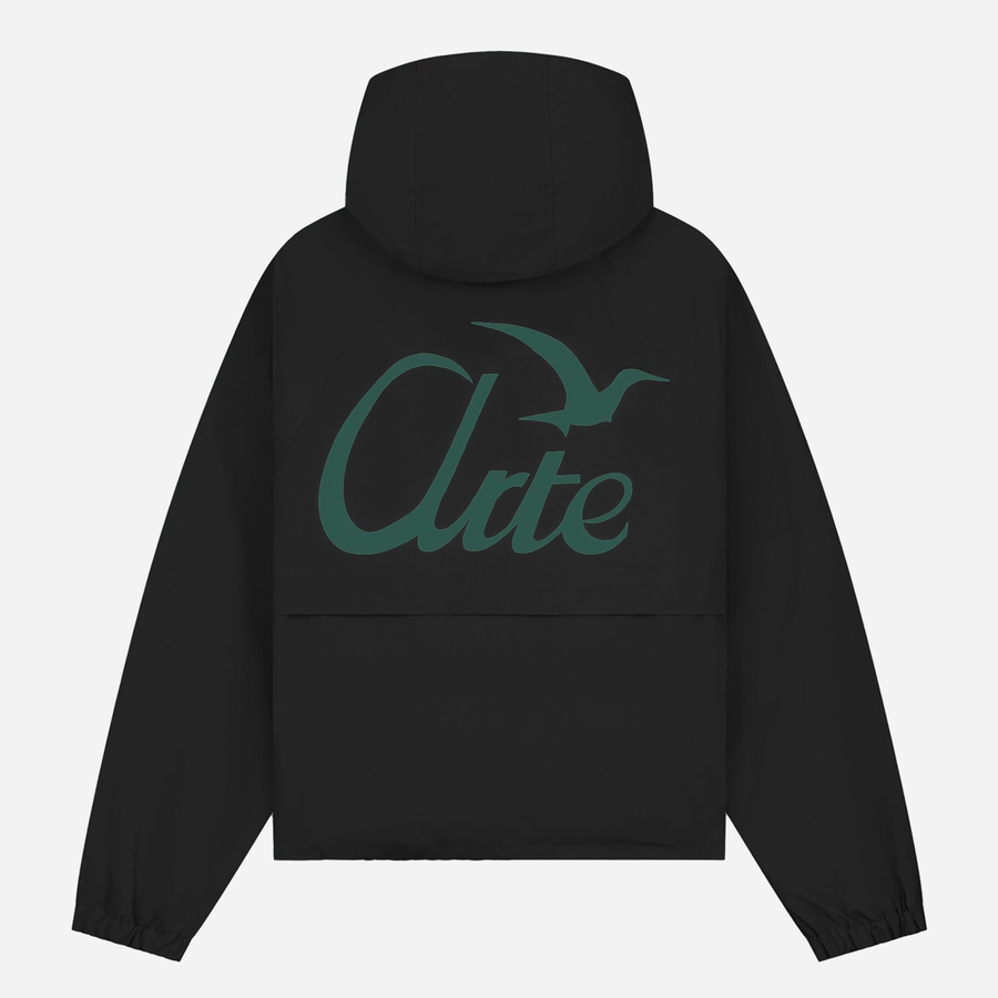 Arte Bird Logo Anorak - Black
