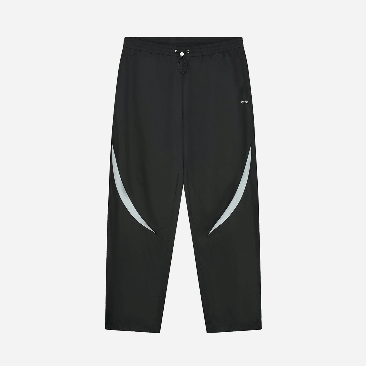 Two-tone Tracksuit Pants - Black