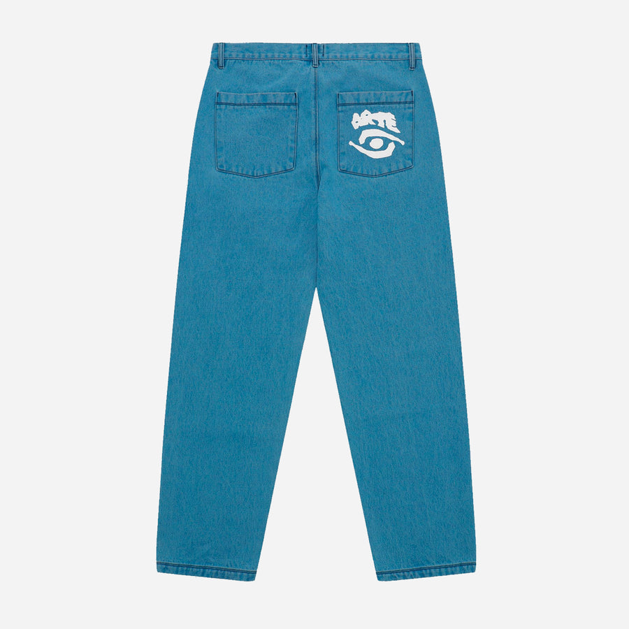 Arte Back Pocket Graphic Pants - Bleach