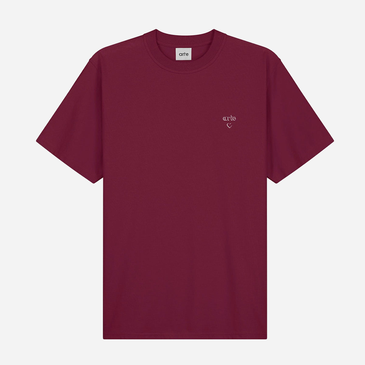 Arte Heart T-Shirt - Bordeaux - M