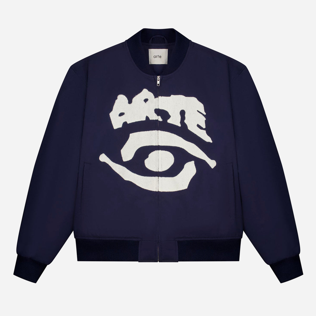 Arte Eye Bomber Jacket - Navy - M