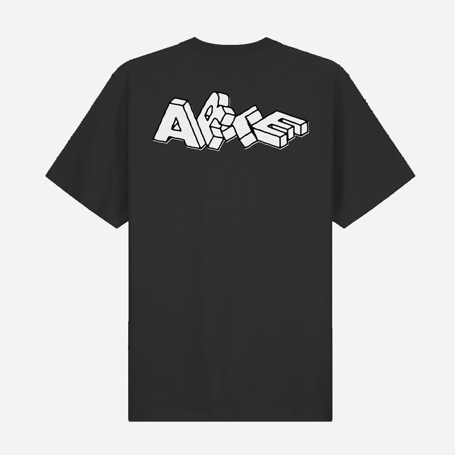 Arte Blocks Print T-Shirt - Black