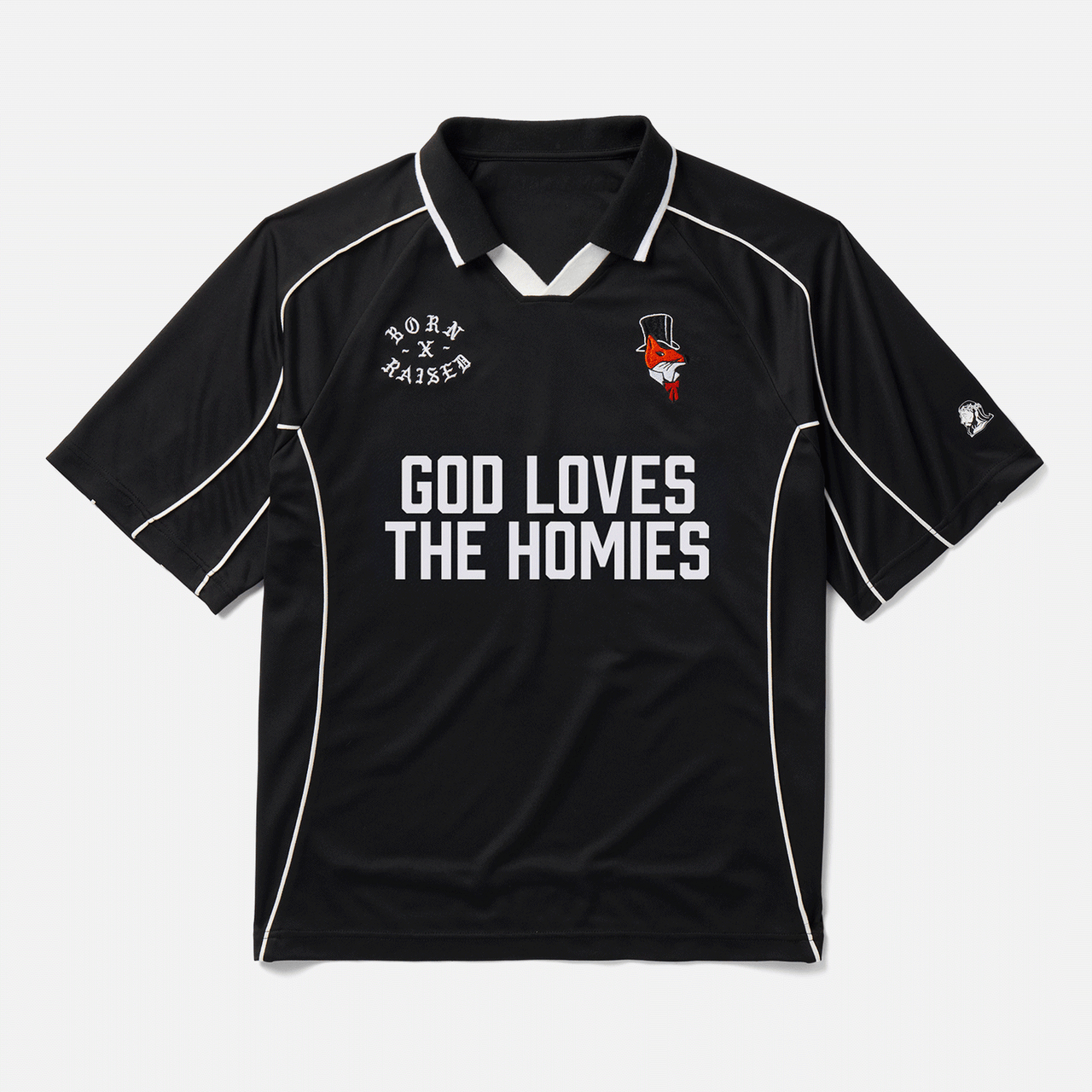 Born & Raised God Loves The Homies Jersey - Black