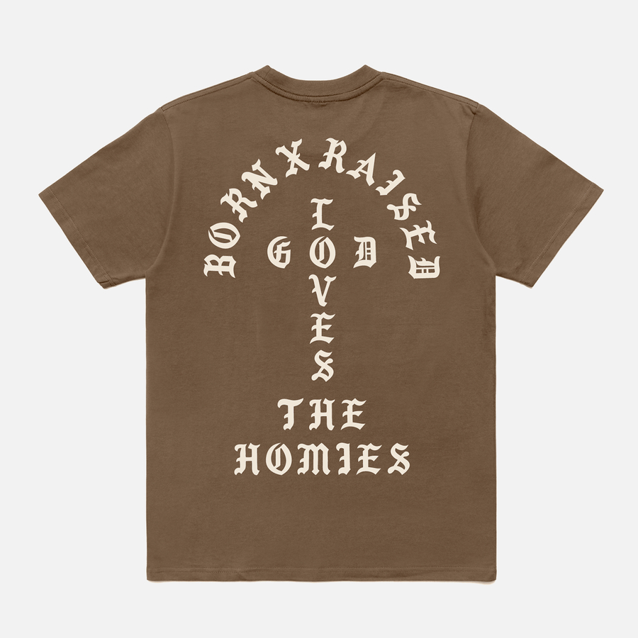 Born & Raised Unconditional Love T-Shirt - Walnut