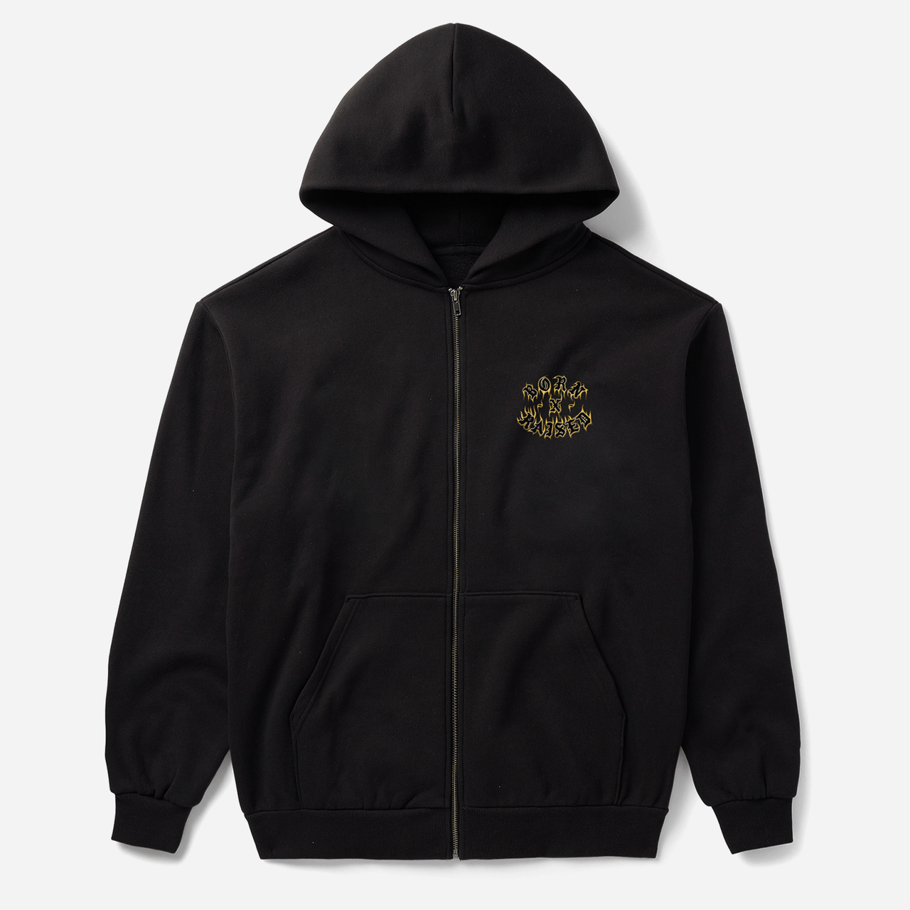 Born & Raised Guadalupe Zip-Up Hoodie - Black