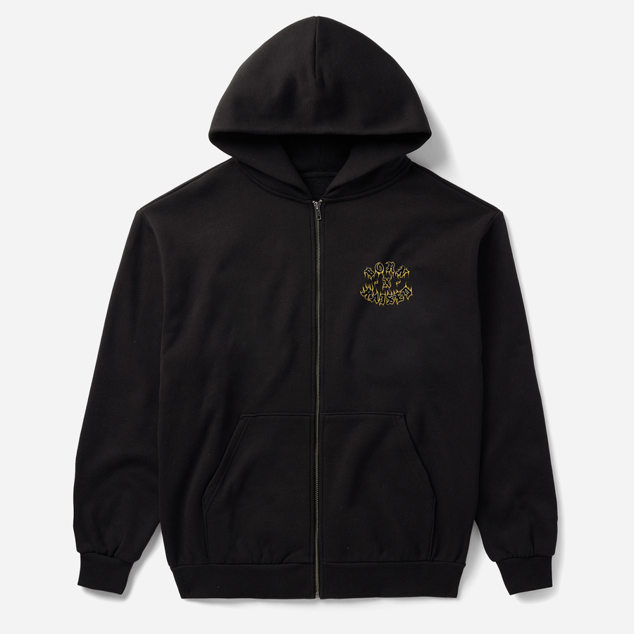Born & Raised Guadalupe Zip-Up Hoodie - Black secondary