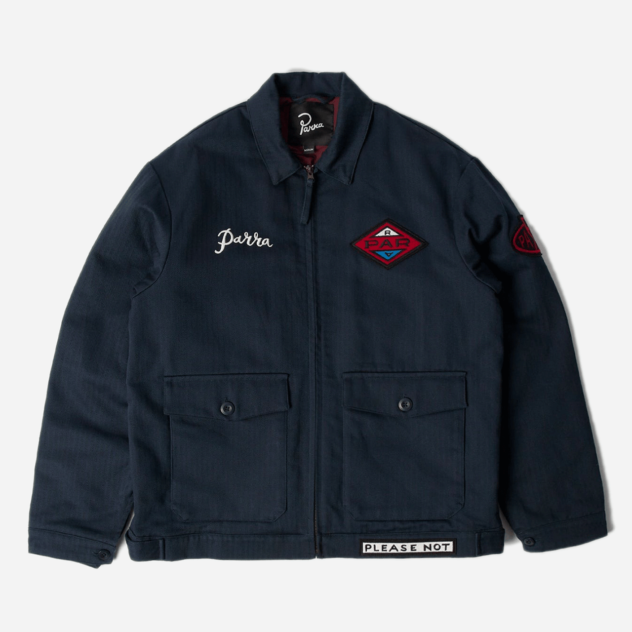 By Parra Pumping Gas Jacket - Navy Blue