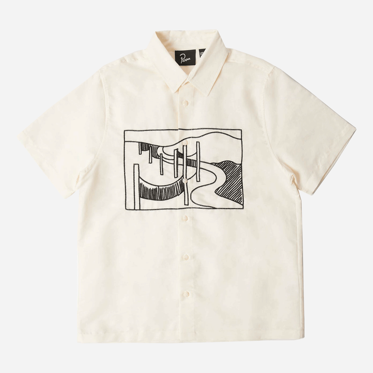 By Parra The Dunes Short Sleeve Shirt - Off White - M
