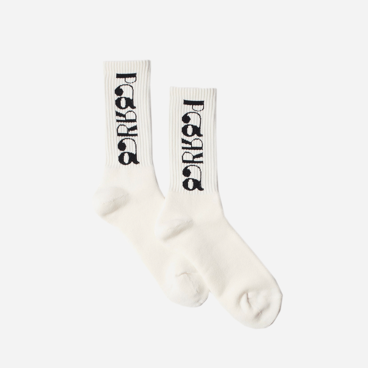 By Parra Tokyo Logo Crew Socks - White