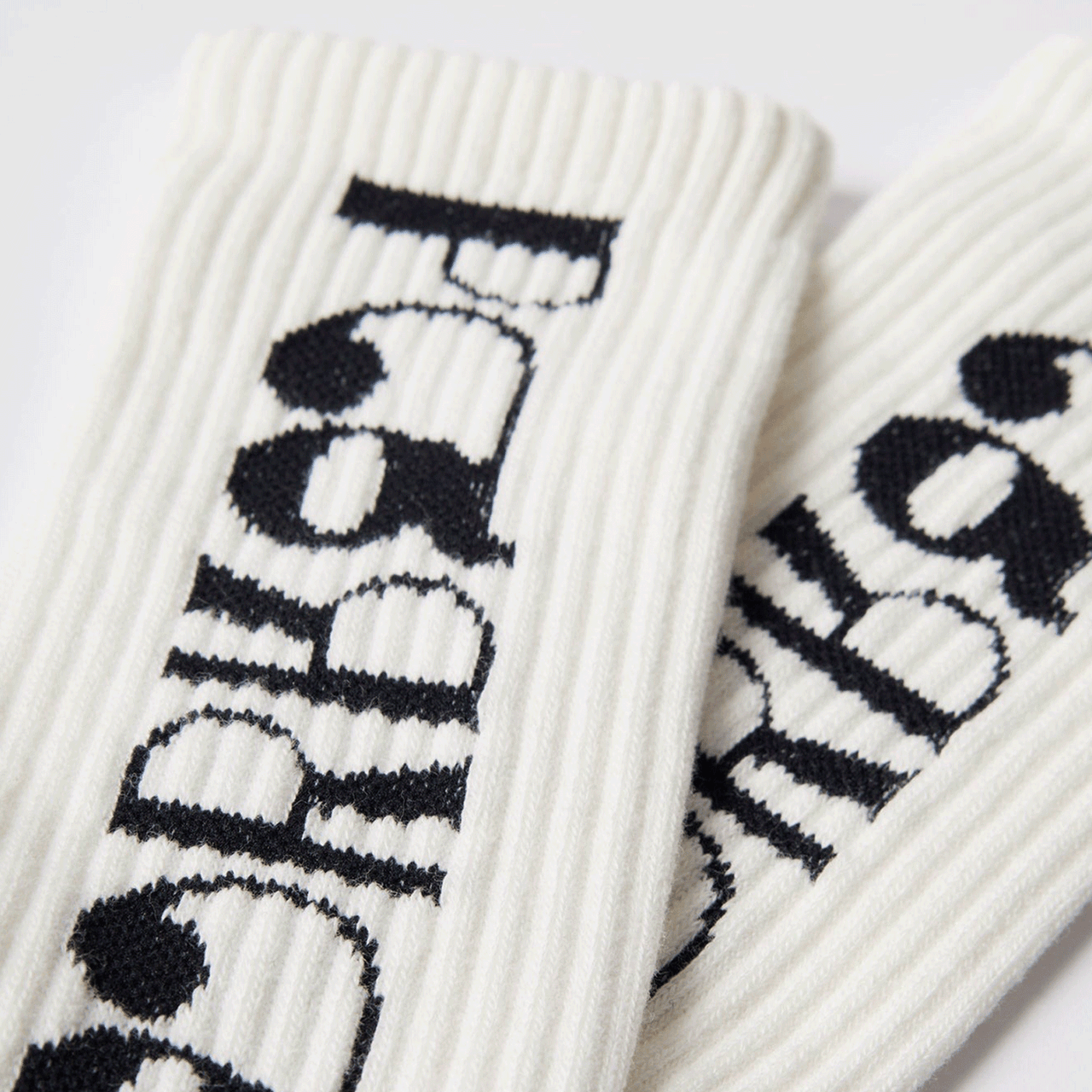 By Parra Tokyo Logo Crew Socks - White