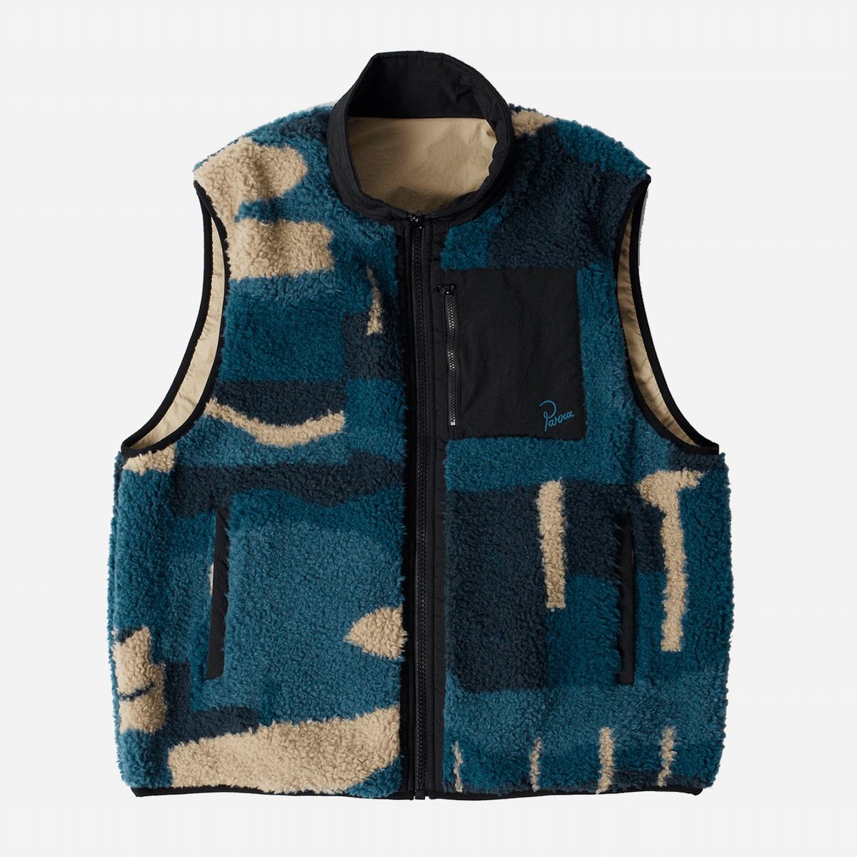 By Parra Infinite Bird Reversible Vest - Navy Blue - M