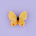 Barrette - Papillon Jaune