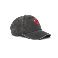 Heart Face Cap - Washed Black