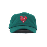 Heart Face Cap - Green