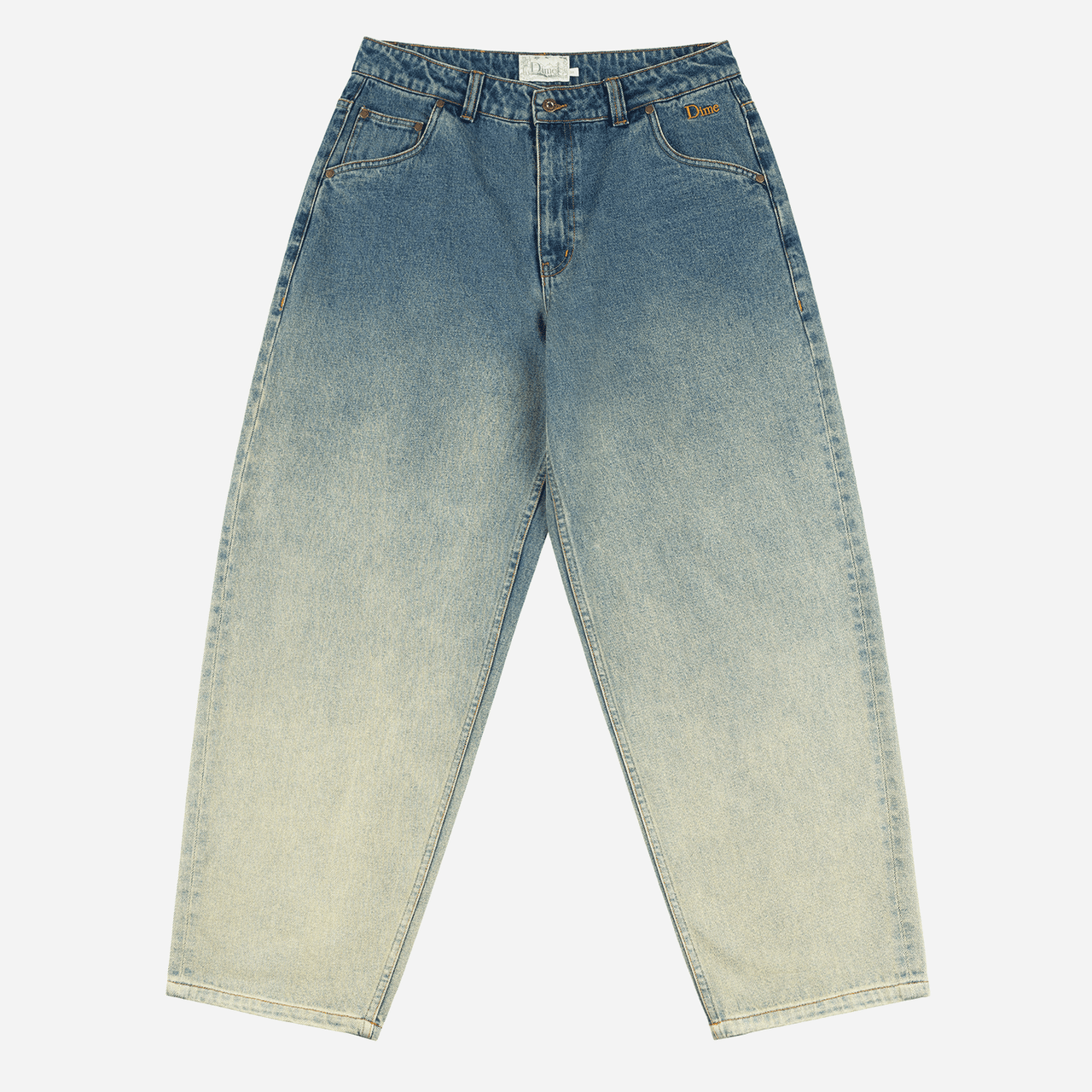 Classic Baggy Denim Pants - Dipped Sandblasted Indigo