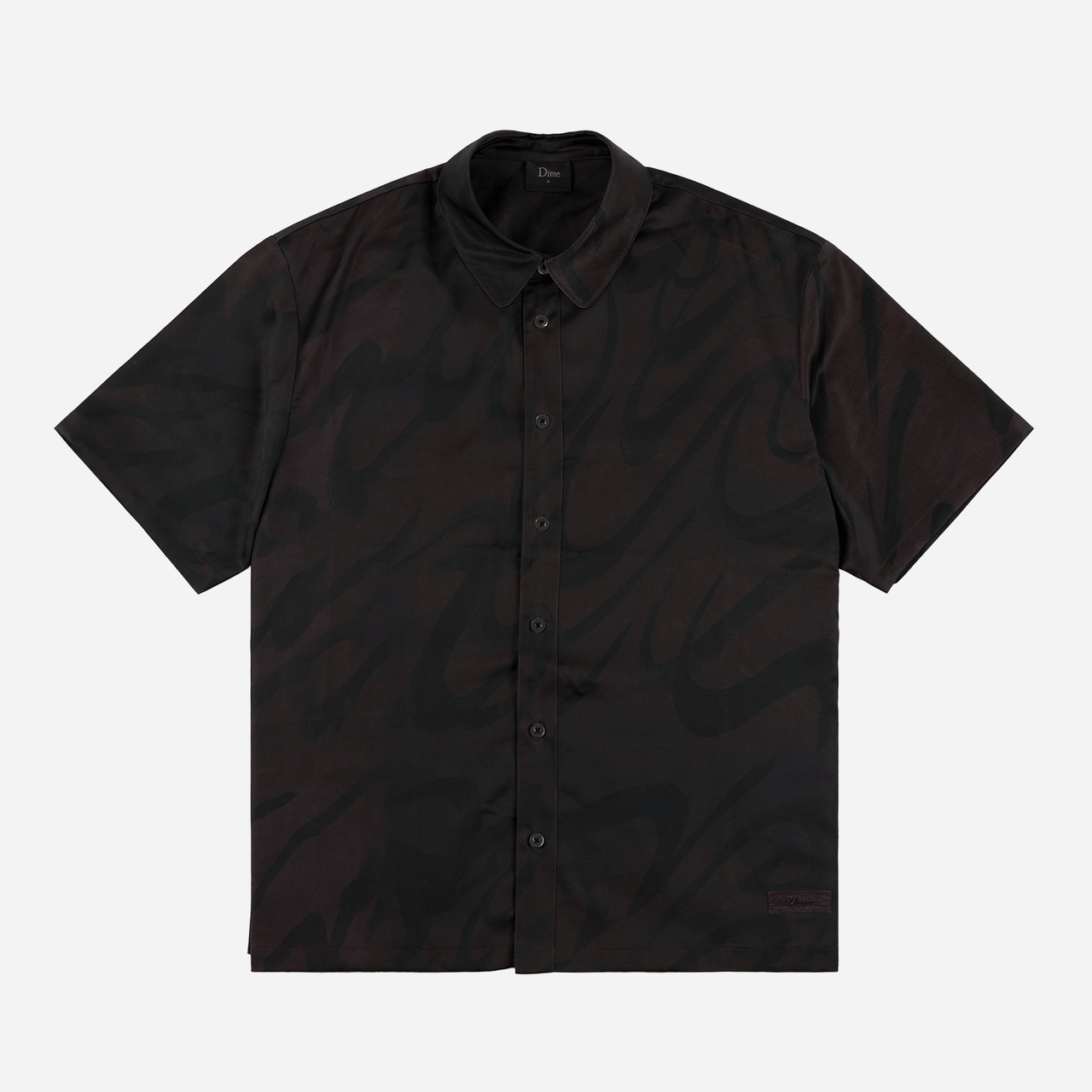 Chilling Satin Shirt - Black