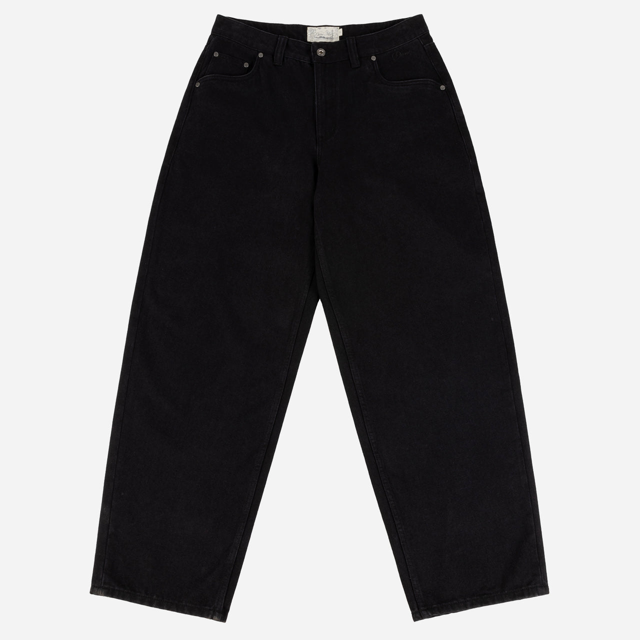 Dime Baggy Denim Pants - Black