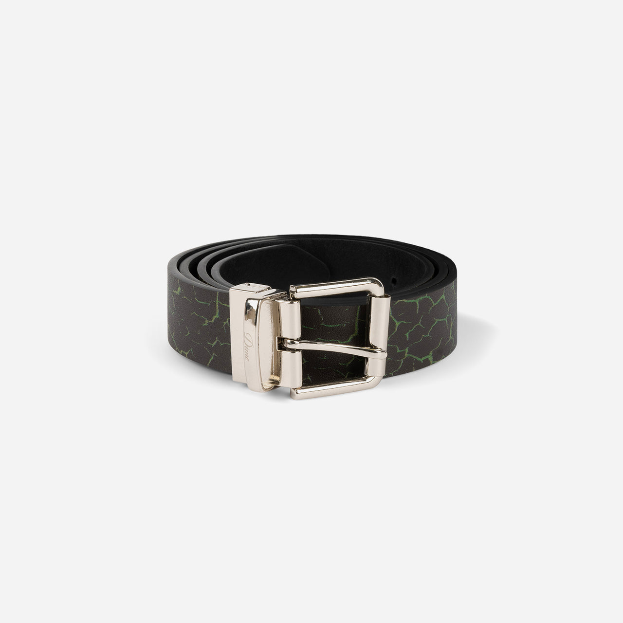 Dime Reversible Leather Belt - Black