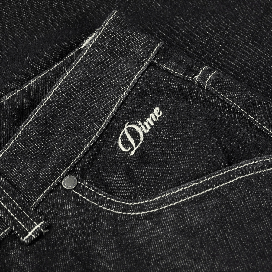 Dime Classic Denim Shorts - Black Washed secondary