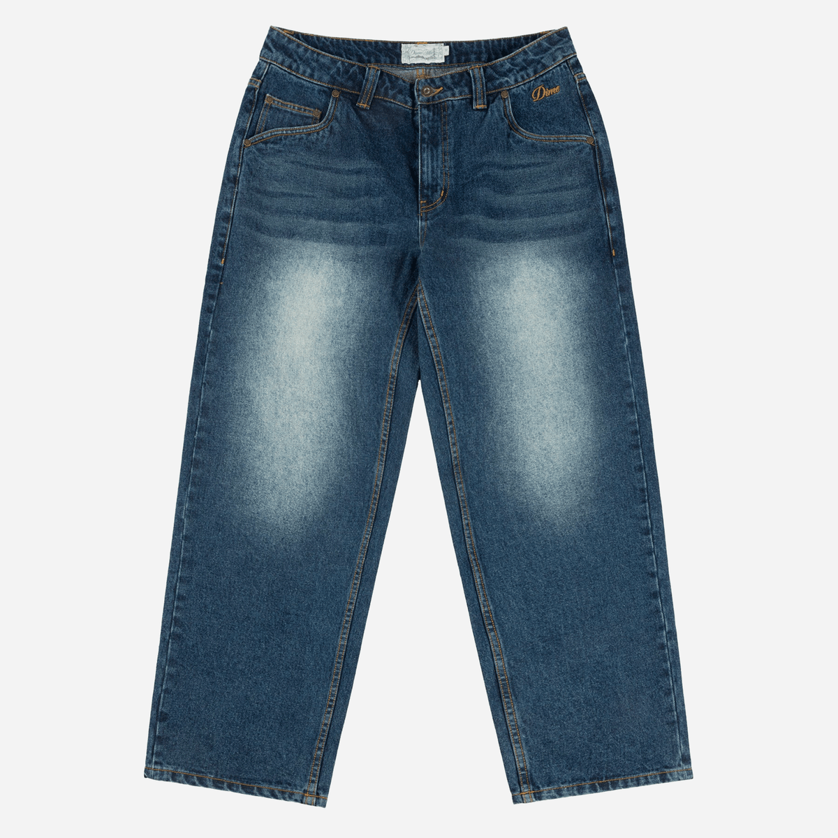 Dime Classic Relaxed Denim Pants - Faded Indigo - 28