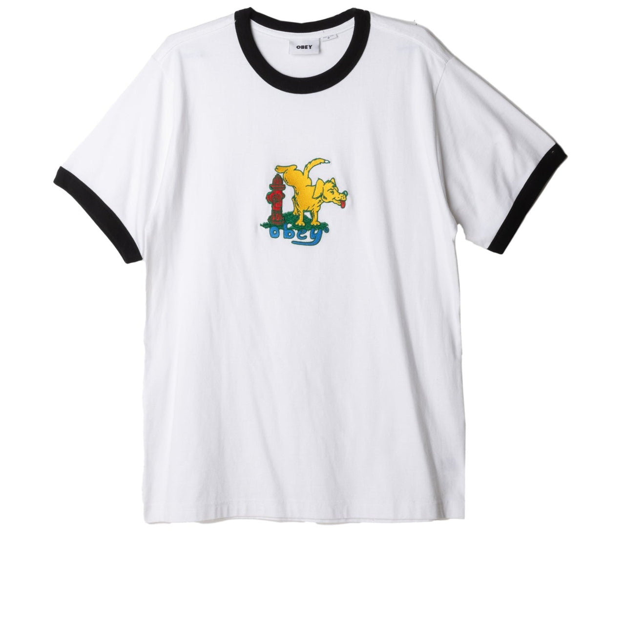 Hound Ringer T-Shirt - White Multi